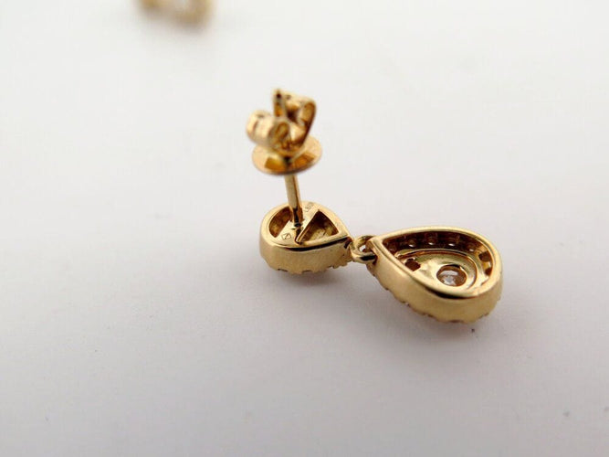 Boucles d'oreilles boucles d'oreilles es 58 diamants 0.85ct or jaune 18k 4.4gr s 58 Facettes 268063