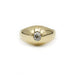 Bague 56 Bague jonc or jaune diamants 58 Facettes 230318R