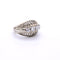 Bague 51.5 Bague bombee platine et diamants 58 Facettes 32