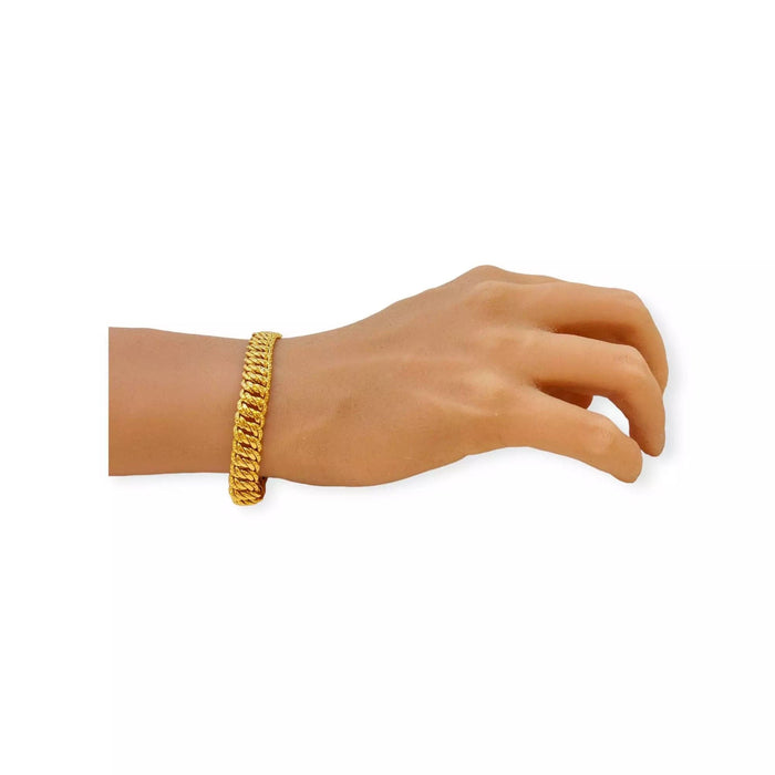 Bracelet Bracelet or jaune maille américaine 58 Facettes 330066055