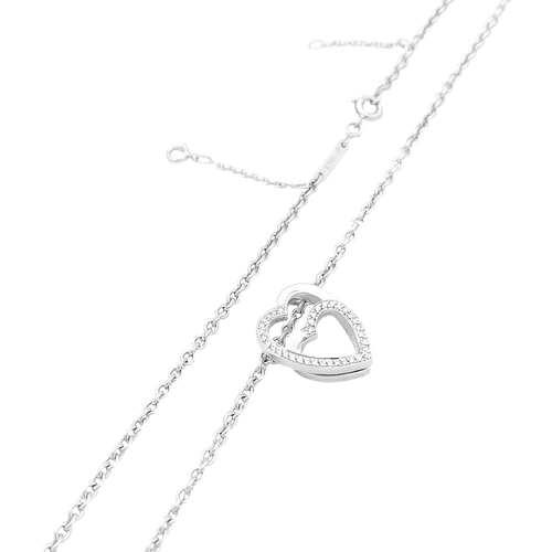 Collier Collier Cartier, "Coeurs", or blanc, diamants. 58 Facettes 34760