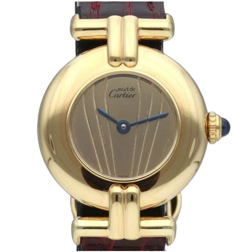 Montre Cartier Montre Colisée Must De Cartier Vermeil 58 Facettes MT42585