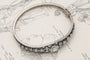 Bracelet Bracelet ancien en or blanc 14k et diamants 5.07ct dont central 2.82ct 58 Facettes 10385