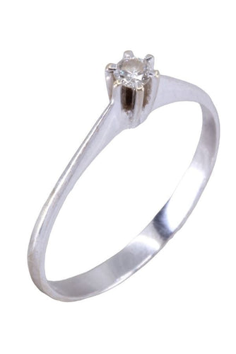 Bague 56 Solitaire diamant 58 Facettes 085681