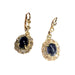 Boucles d'oreilles Boucles d'oreilles art déco en or avec diamants saphir 58 Facettes Q151B