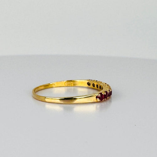 Bague 56 Bague avec rubis en or jaune 58 Facettes 2505018