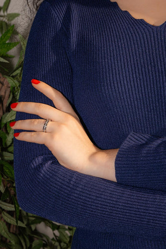 Bulgari Bague B.zéro1 Or blanc Diamant