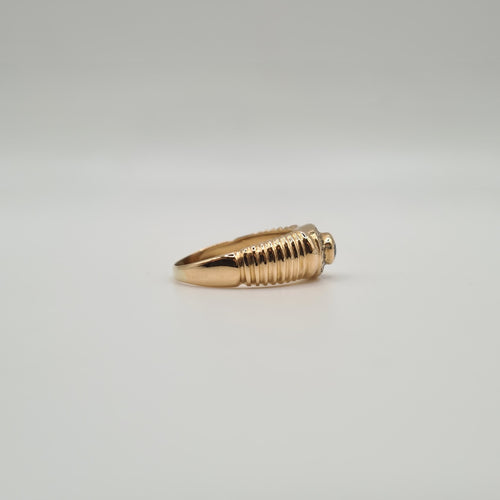 Bague 56 Bague or rose saphir et diamants 58 Facettes