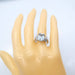 Ring 50 White Gold Aquamarine and Diamond Ring 58 Facettes