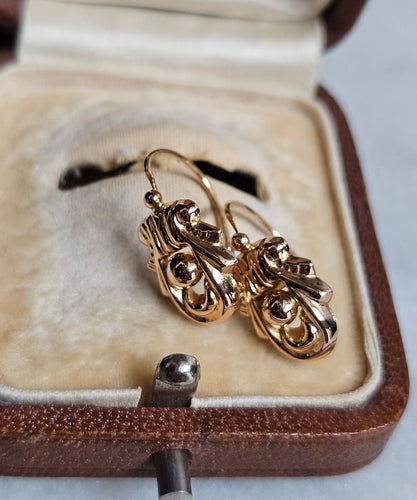 Boucles d'oreilles Boucles d'oreilles Art Déco or rose 58 Facettes 667