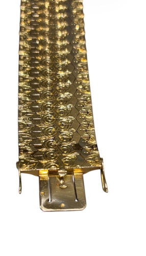 Bracelet Bracelet ceinture vintage or jaune 58 Facettes