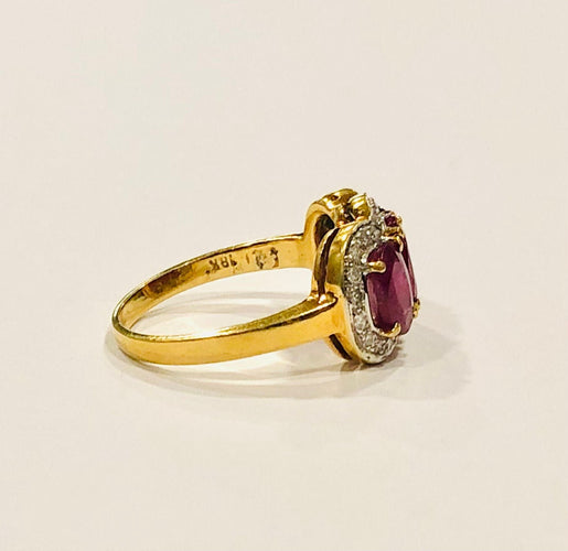 Bague 52 Bague trilogie rubis et diamants 58 Facettes