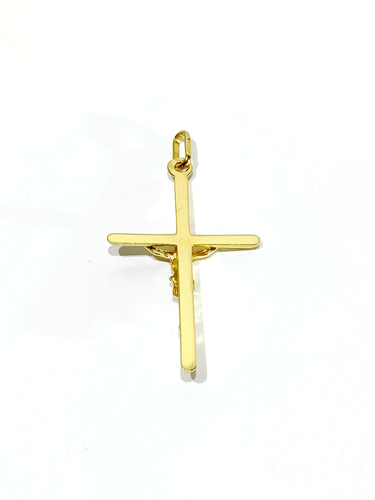 Pendentif Pendentif crucifix en or jaune 58 Facettes