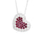 Collier Collier coeur avec rubis 58 Facettes