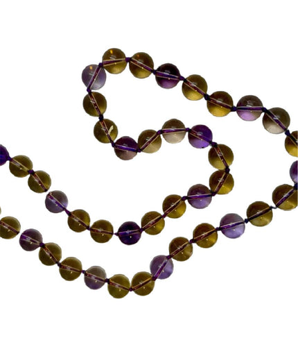 Collier Collier de perles alternées de quartz améthyste et de citrine 58 Facettes