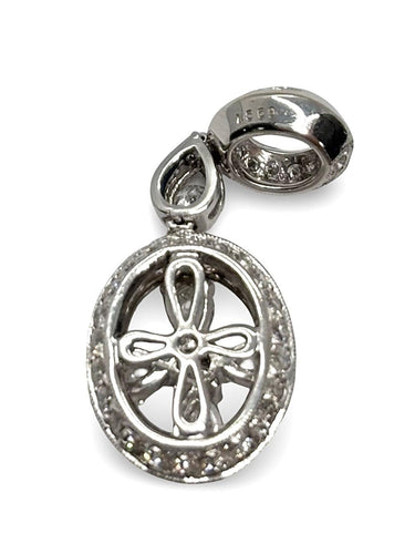 Pendentif Pendentif or blanc et diamants 58 Facettes 870