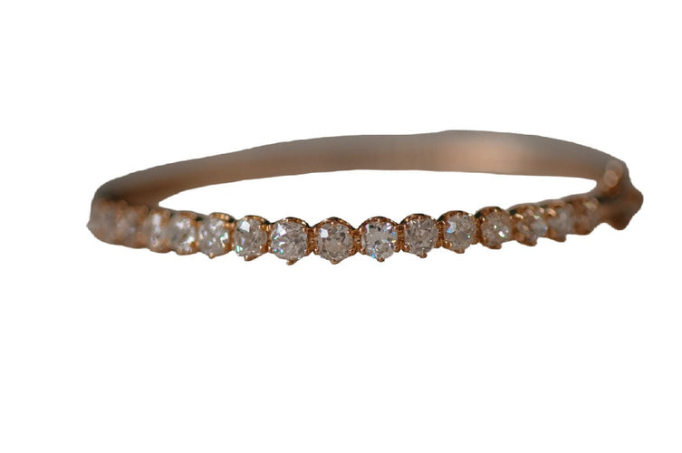 Beautiful old mine diamond bangle 58 Facettes