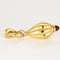 Boucles d'oreilles Pendants d'oreilles or jaune et cornaline 58 Facettes ASN03856
