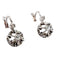 Dormeuses or blanc, diamants taille rose (circa 1900) 58 Facettes A05977