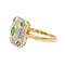 Bague 50 Bague Or jaune, Or blanc Emeraude, Diamant 58 Facettes 4002438CN