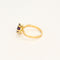 Bague 57.5 Bague mouvementée tanzanite 58 Facettes LP1177
