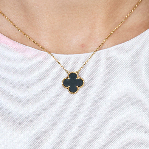 Collier Van Cleef & Arpels - Collier onyx Alhambra 58 Facettes