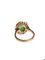 Bague 53 Bague or rose sertie d’une chrysoprase 58 Facettes