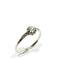 Bague 62.5 Solitaire en platine et diamants 58 Facettes