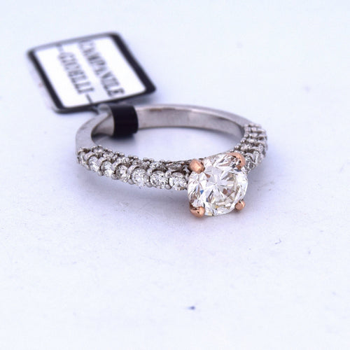 Bague 55 BAGUE EN OR BLANC 18KT 58 Facettes