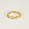 Bague 47 Alliance en or jaune à motif de bambou 58 Facettes SMA0260