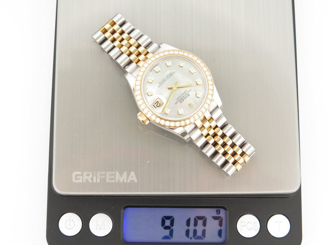 Montre montre ROLEX lady datejust 31 278383rbr diamants or 18k acier jubile 58 Facettes 272173