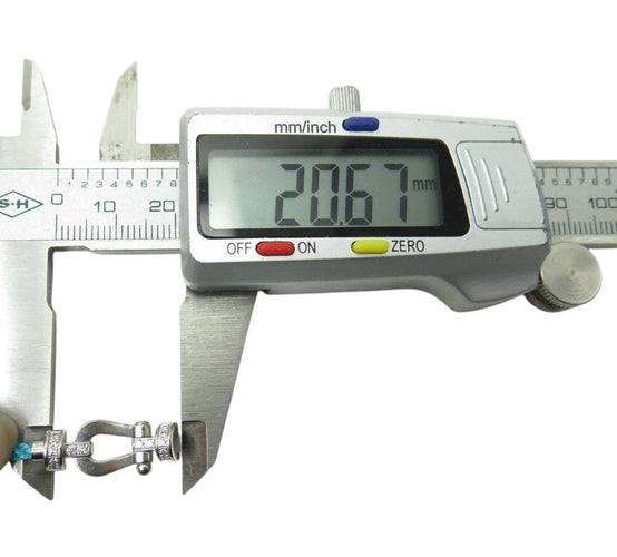 Bracelet bracelet FRED force 10 moyen 0b0077 t15 or blanc 18k 34 diamants 2 cables 58 Facettes 269620