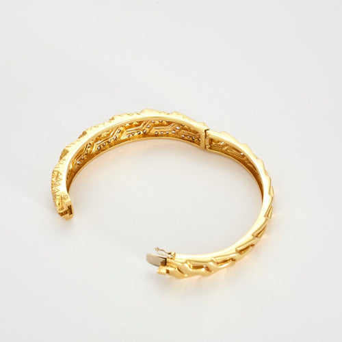 Bracelet Bracelet tank or jaune diamants 58 Facettes LP467/9