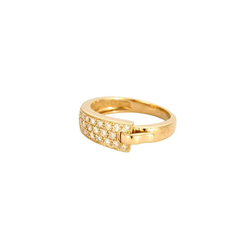 Bague 49 GUY LAROCHE - Bague ceinture or jaune et diamants 58 Facettes GU109