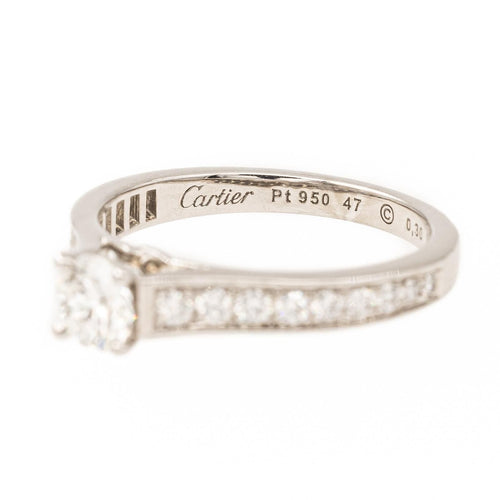 Cartier Bague Solitaire 1895 Platine Diamant