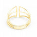 Ring 53-55 Yellow Gold and Diamond Ring 58 Facettes D361156SP