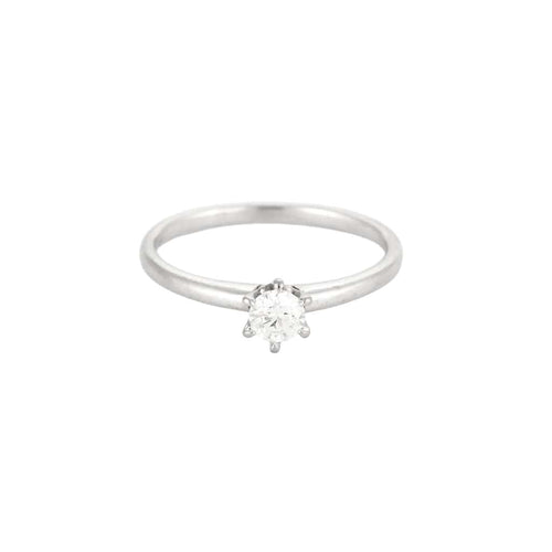 Bague Solitaire en or blanc et diamant