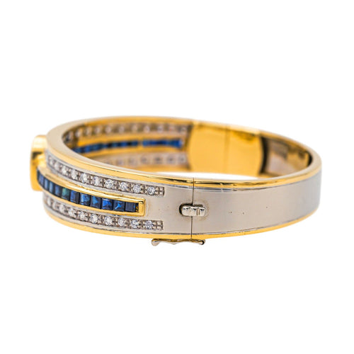 Bracelet Bracelet  Or jaune Saphir, Diamant 58 Facettes 4324636CN