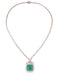 Collier Collier or blanc émeraude de Colombie 14.27ct 58 Facettes