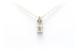Pendentif Pendentif contemporain en or blanc serti de diamants 58 Facettes 22295