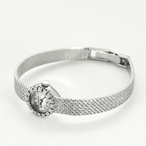 Montre Montre Jaeger Lecoultre en or blanc et diamants 58 Facettes SBR2040