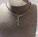 Pendentif Pendentif croix Jeannette arlésienne argent strass XIXe 58 Facettes