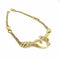 Collier VAN CLEEF & ARPELS. Collier vintage en or jaune 18K, ivoire et diamants 58 Facettes