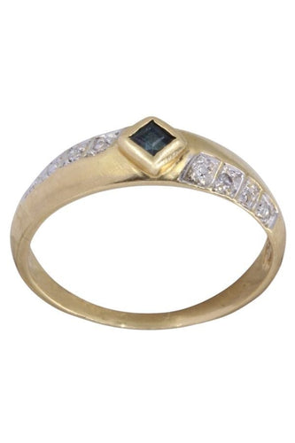 Bague BAGUE MODERNE SAPHIR ET DIAMANTS 58 Facettes 094411