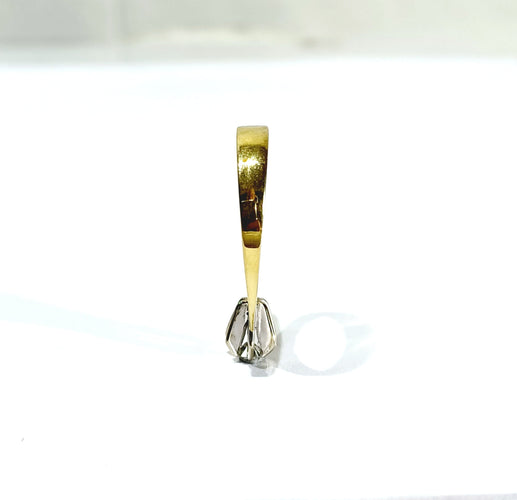 Bague 54 Solitaire En Or Jaune Et Diamant 58 Facettes