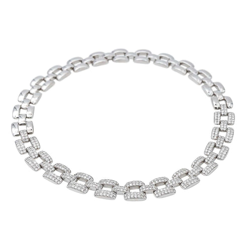 Collier Collier Or blanc Diamant 58 Facettes 3907072CN