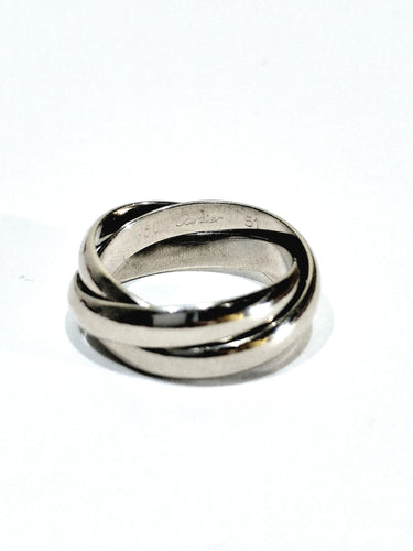 Bague 51 Cartier - Bague Trinity en or gris 58 Facettes