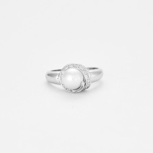 Bague Diamant et Perle
