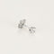 Boucles d'oreilles Puces d'oreilles en or blanc et diamants 58 Facettes B250570