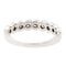 Bague 52 Bague demi alliance Or blanc Diamant 58 Facettes 2405915CN